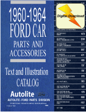 1964 ford Thunderbird parts and accessories book