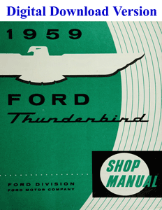 ford thunderbird shop manual cover image