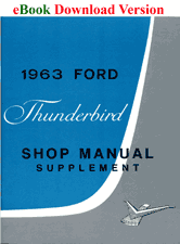 1963 Ford Thunderbird Shop Manual