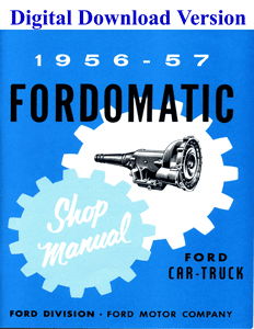thunderbird fordomatic shop manual